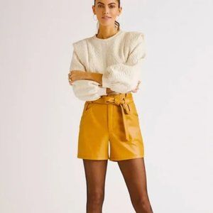 AVEC LES FILLES Faux leather shorts Size XS